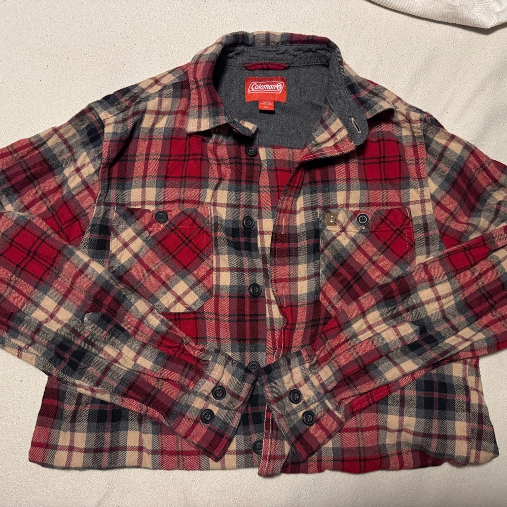 Coleman Red and Black Plaid Shirt